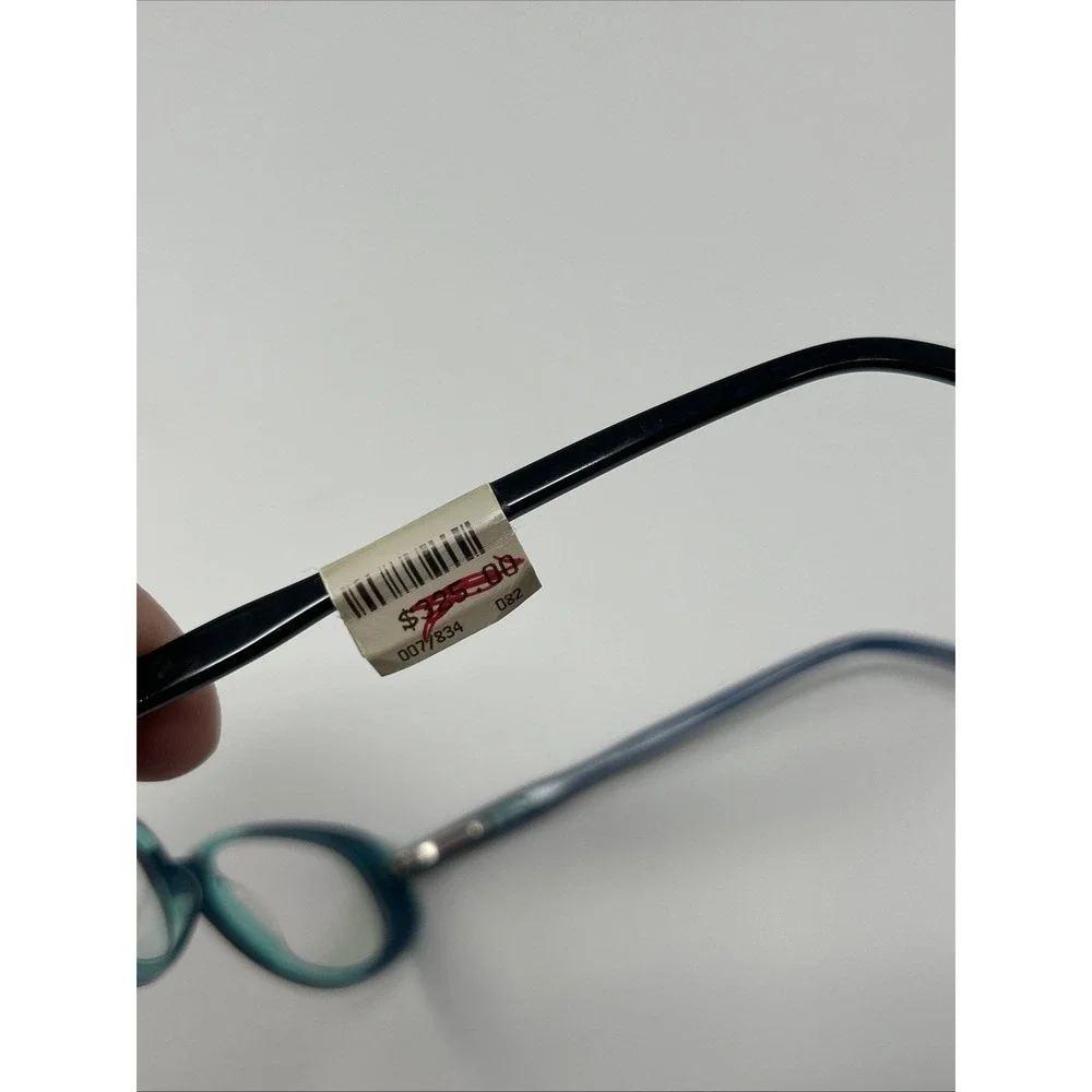 NWT Norman Childs POLISHED PAULA Eyeglass 49-18-135 Unisex Kid Black Blue Frames